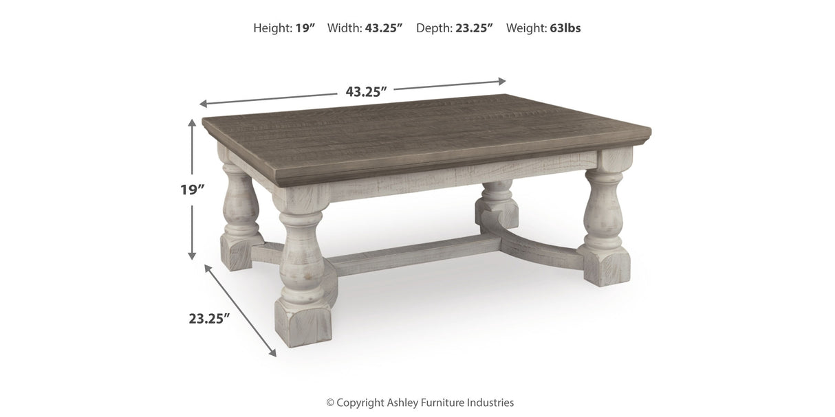Havalance Gray/White Coffee Table from Ashley Furniture - Luna Furniture