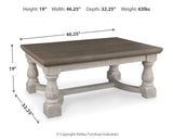 Havalance Gray/White Coffee Table from Ashley Furniture - Luna Furniture