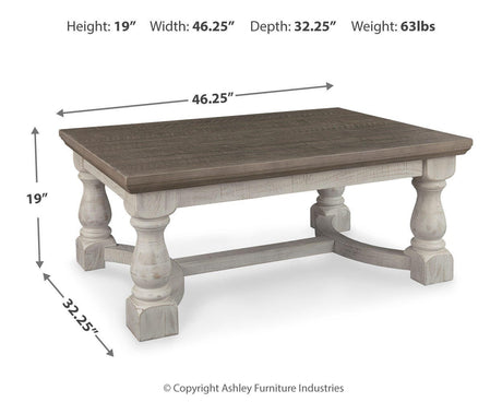 Havalance Gray/White Coffee Table from Ashley Furniture - Luna Furniture