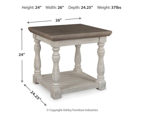 Havalance Gray/White Coffee Table and 2 End Tables from Ashley Furniture - Luna Furniture