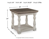 Havalance 2 End Tables in Gray/White from Ashley Furniture - Luna Furniture