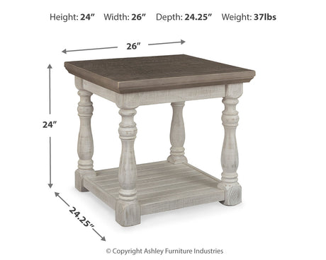 Havalance Coffee Table with 1 End Table in Gray/White from Ashley - Luna Furniture