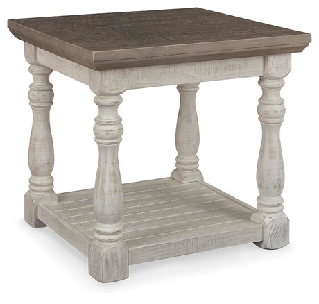 Havalance Gray/White Coffee Table and 2 End Tables from Ashley Furniture - Luna Furniture