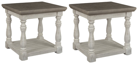 Havalance 2 End Tables in Gray/White from Ashley Furniture - Luna Furniture
