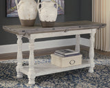 Havalance Gray/White Sofa/Console Table from Ashley - Luna Furniture