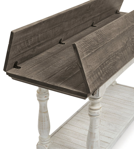 Havalance Gray/White Sofa/Console Table from Ashley - Luna Furniture