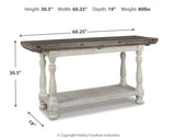 Havalance Gray/White Sofa/Console Table from Ashley - Luna Furniture