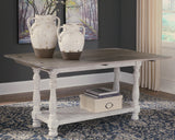 Havalance Gray/White Sofa/Console Table from Ashley - Luna Furniture