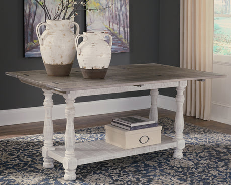 Havalance Gray/White Sofa/Console Table from Ashley - Luna Furniture
