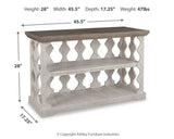 Havalance Gray/White Sofa/Console Table from Ashley Furniture - Luna Furniture