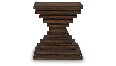 Hannodream Warm Brown End Table from Ashley - Luna Furniture