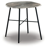 Laverford Chrome/Black End Table from Ashley - Luna Furniture