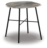 Laverford Chrome/Black End Table from Ashley - Luna Furniture