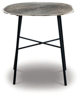 Laverford Chrome/Black End Table from Ashley - Luna Furniture