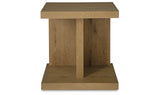 Brinstead Light Brown Chairside End Table from Ashley Furniture - Luna Furniture