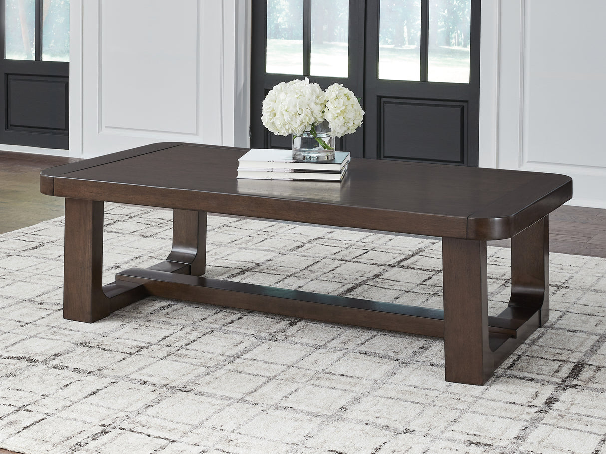 Breckington Dark Brown Coffee Table from Ashley - Luna Furniture