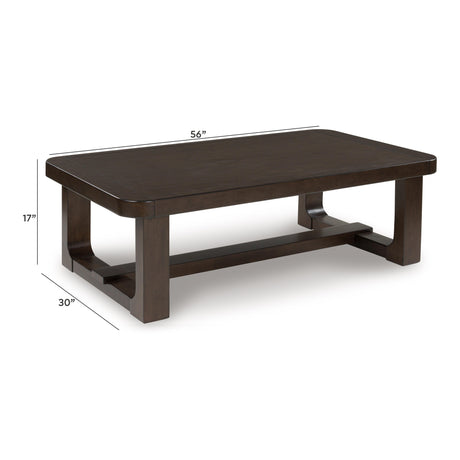 Breckington Dark Brown Coffee Table from Ashley - Luna Furniture