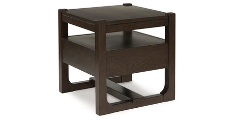 Breckington Dark Brown End Table from Ashley - Luna Furniture