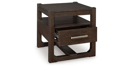 Breckington Dark Brown End Table from Ashley - Luna Furniture