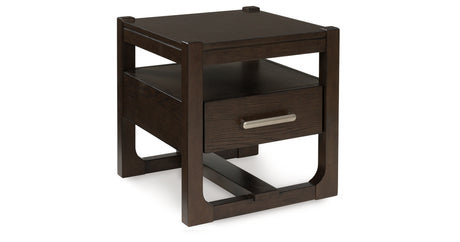 Breckington Dark Brown End Table from Ashley - Luna Furniture