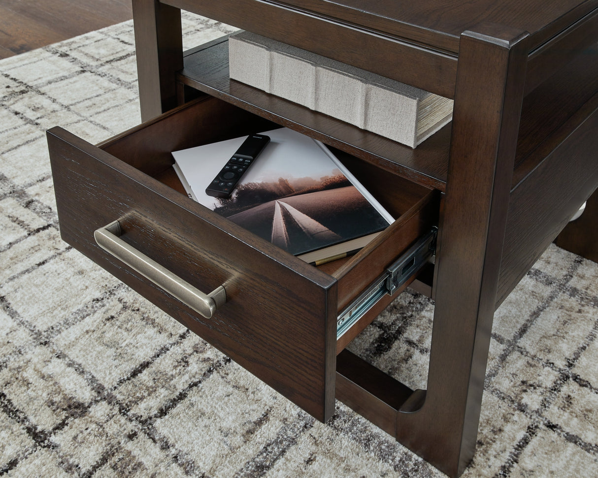 Breckington Dark Brown End Table from Ashley Furniture - Luna Furniture