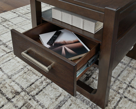 Breckington Dark Brown End Table from Ashley - Luna Furniture