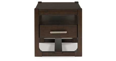 Breckington Dark Brown End Table from Ashley - Luna Furniture