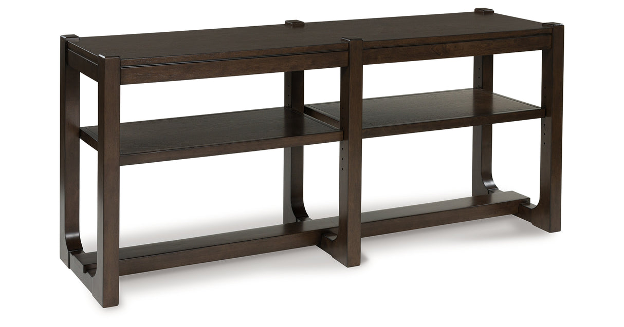 Breckington Dark Brown Sofa Table from Ashley - Luna Furniture