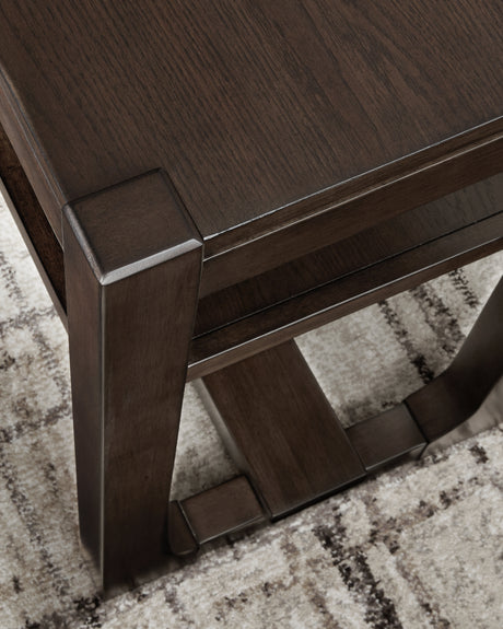 Breckington Dark Brown Sofa Table from Ashley - Luna Furniture