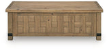 Ridgester Light Brown Lift-Top Coffee Table from Ashley - Luna Furniture