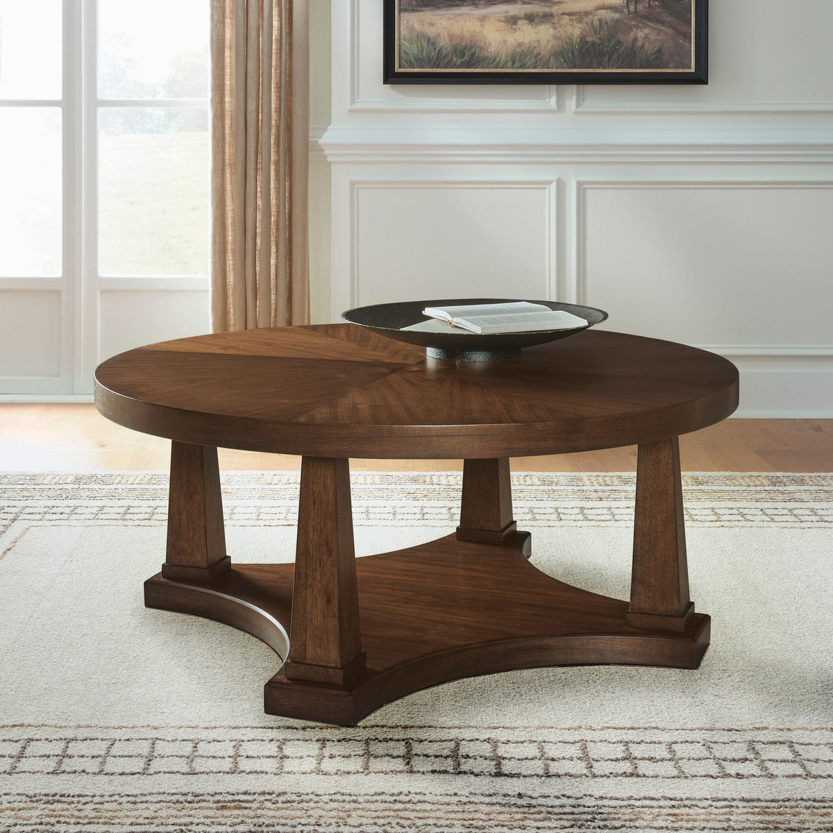 Rustic Plains Warm Brown Coffee Table from Ashley - Luna Furniture