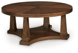 Rustic Plains Warm Brown Coffee Table from Ashley - Luna Furniture