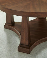 Rustic Plains Warm Brown Coffee Table from Ashley - Luna Furniture