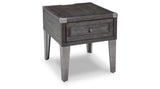 Todoe 2 End Tables in Dark Gray from Ashley Furniture - Luna Furniture
