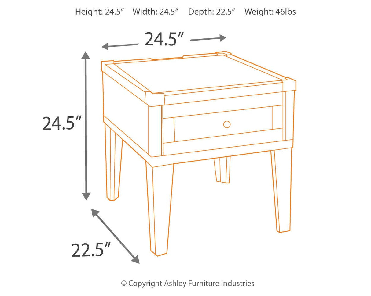 Todoe Dark Gray Coffee Table and End Table from Ashley Furniture - Luna Furniture