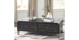 Todoe Coffee Table with 1 End Table in Dark Gray from Ashley Furniture - Luna Furniture
