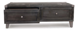 Todoe Dark Gray Coffee Table with Lift Top from Ashley - Luna Furniture