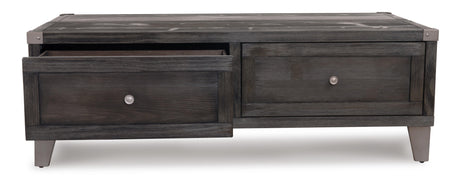 Todoe Dark Gray Coffee Table with Lift Top from Ashley - Luna Furniture
