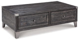 Todoe Dark Gray Coffee Table with Lift Top from Ashley - Luna Furniture