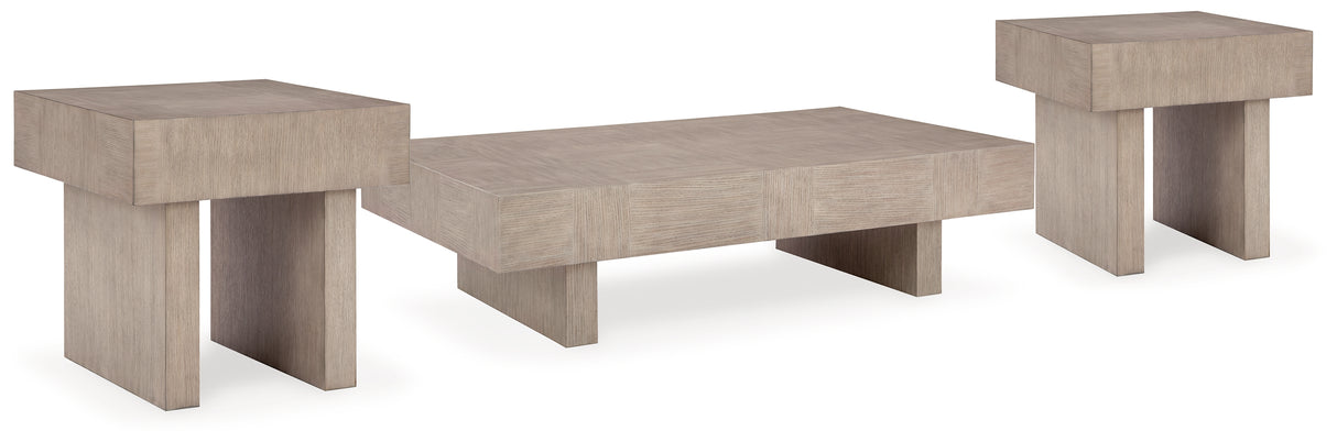Jorlaina Light Grayish Brown Coffee Table and 2 End Tables from Ashley - Luna Furniture