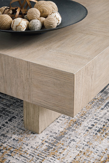 Jorlaina Light Grayish Brown Coffee Table and 2 End Tables from Ashley Furniture - Luna Furniture