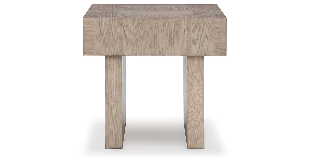 Jorlaina Light Grayish Brown End Table from Ashley - Luna Furniture