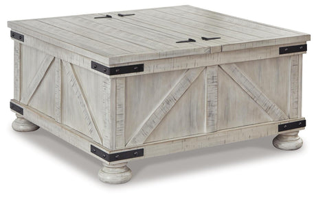 Carynhurst Whitewash Coffee Table from Ashley Furniture - Luna Furniture