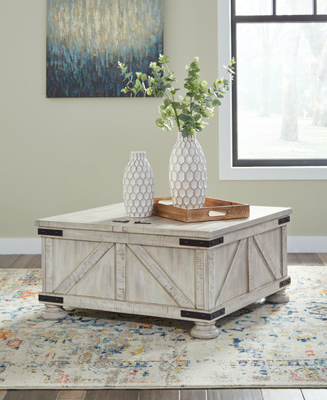 Carynhurst Whitewash Coffee Table and 2 End Tables from Ashley Furniture - Luna Furniture