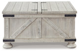 Carynhurst Whitewash Coffee Table from Ashley - Luna Furniture