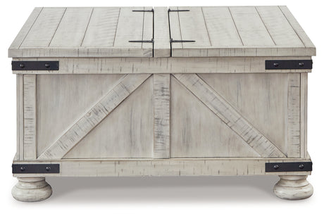 Carynhurst Whitewash Coffee Table from Ashley - Luna Furniture