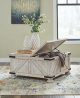 Carynhurst Whitewash Coffee Table from Ashley - Luna Furniture