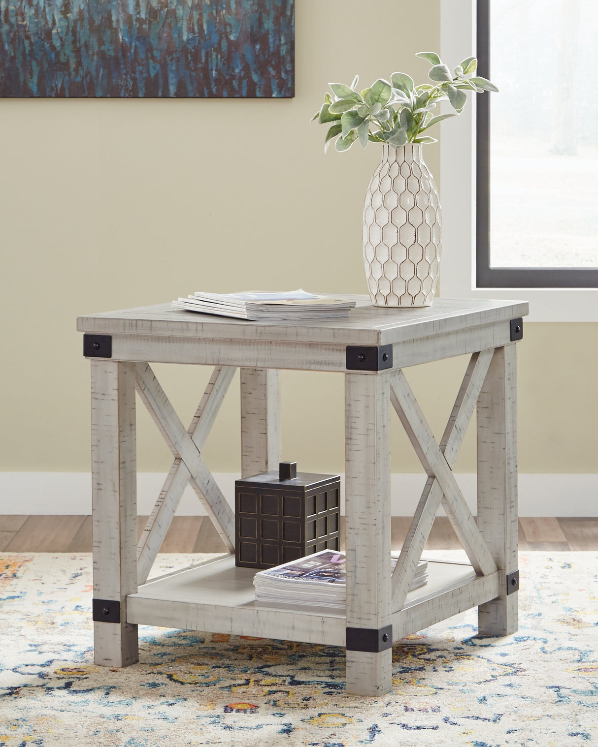 Carynhurst Whitewash End Table from Ashley - Luna Furniture