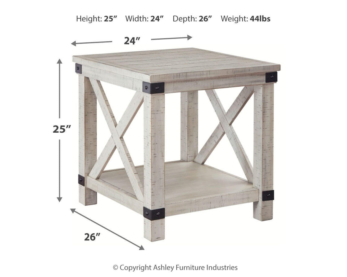 Carynhurst Whitewash End Table from Ashley Furniture - Luna Furniture