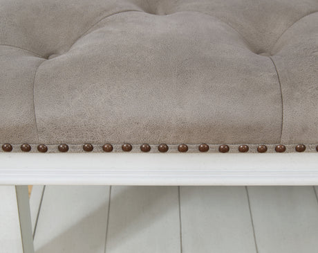 Kanwyn Whitewash Upholstered Ottoman Coffee Table from Ashley Furniture - Luna Furniture